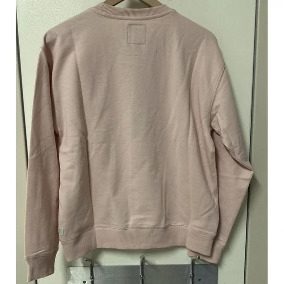 G-Star Raw Women Size Large Premium Core Raw Crewneck Sweatshirt Blush Pink - Picture 10 of 13